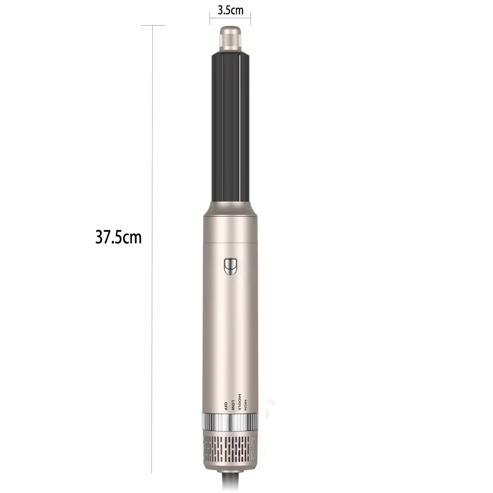 Hair Dryer 5 in 1 Multifunctional Electric Comb Negative Ion Straightcomb Curling Iron Detachable Bruening Brush Hair Dryer