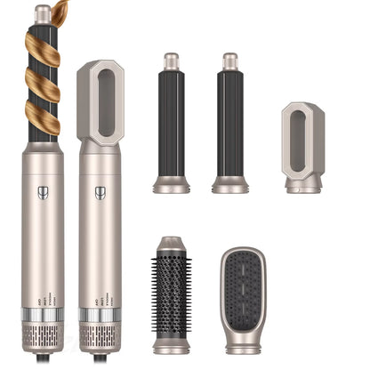 Hair Dryer 5 in 1 Multifunctional Electric Comb Negative Ion Straightcomb Curling Iron Detachable Bruening Brush Hair Dryer