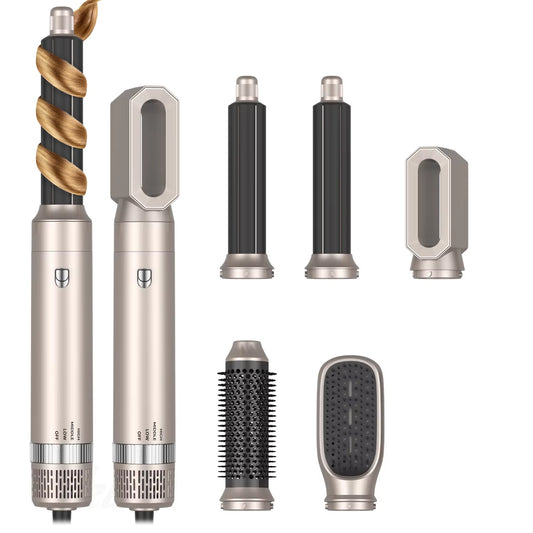 Hair Dryer 5 in 1 Multifunctional Electric Comb Negative Ion Straightcomb Curling Iron Detachable Bruening Brush Hair Dryer